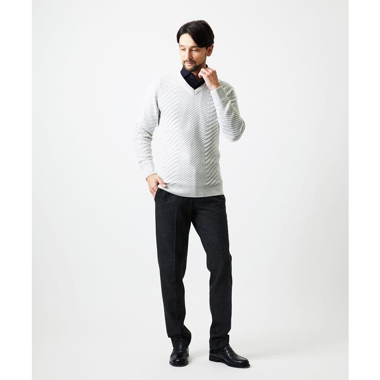 グラデーションVネックニット | MICHEL KLEIN HOMME | 詳細画像12 