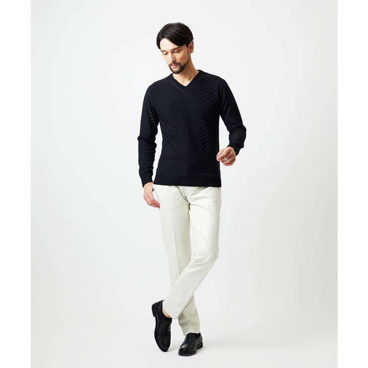 グラデーションVネックニット | MICHEL KLEIN HOMME | 詳細画像2 