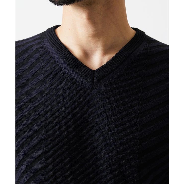 グラデーションVネックニット | MICHEL KLEIN HOMME | 詳細画像6 