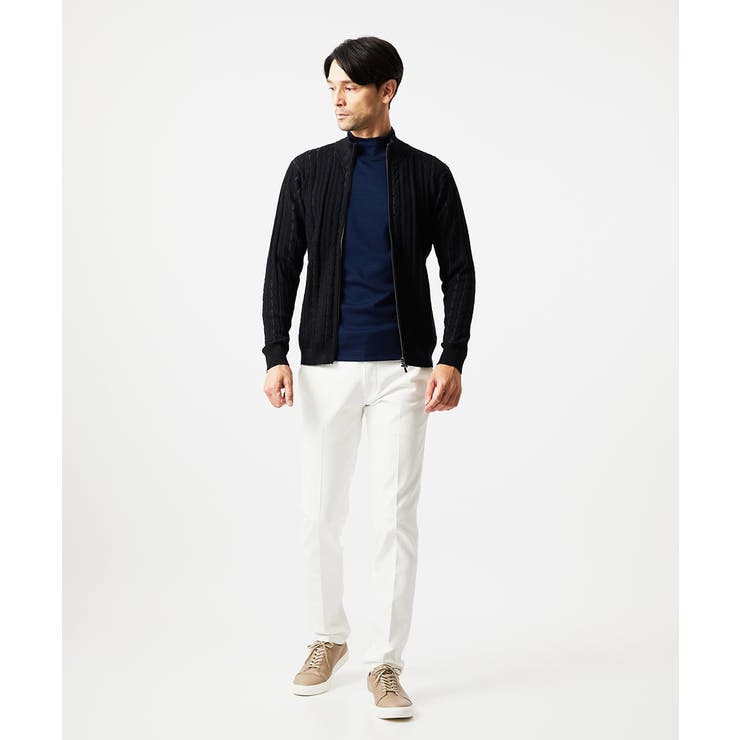 編み込みスタンドカラーニットブルゾン | MICHEL KLEIN HOMME | 詳細画像16 