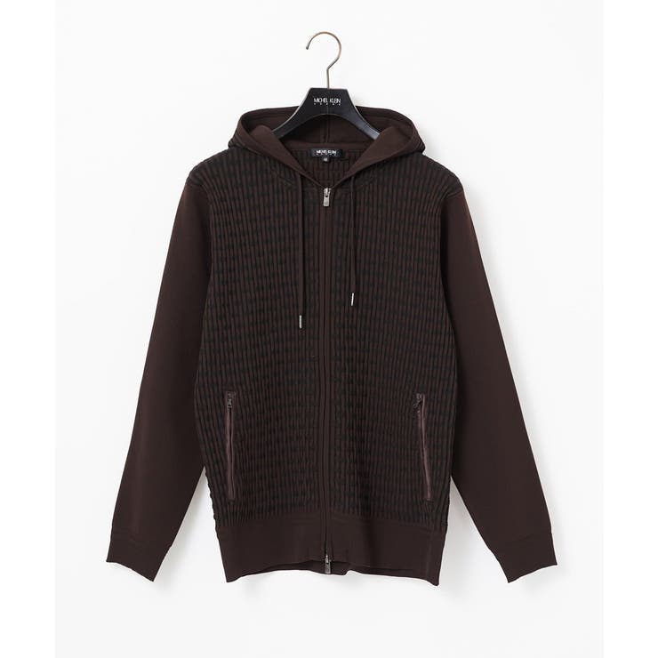 【セットアップ】ニットジップアップパーカー | MICHEL KLEIN HOMME | 詳細画像1 