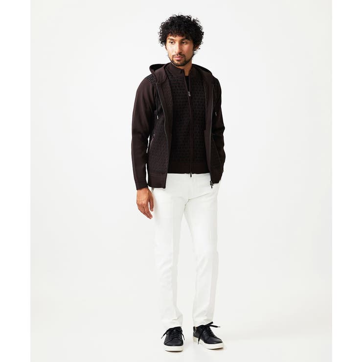 【セットアップ】ニットジップアップパーカー | MICHEL KLEIN HOMME | 詳細画像4 