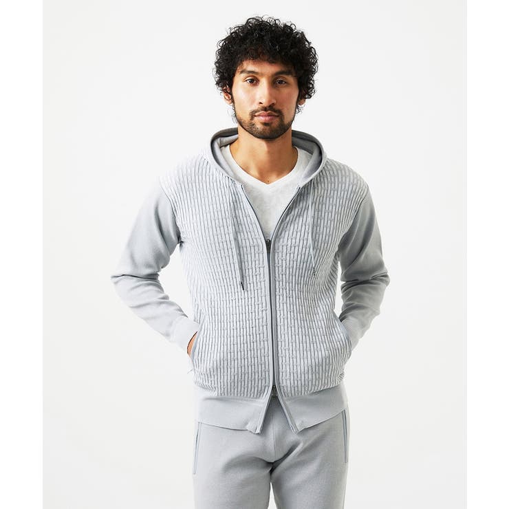 【セットアップ】ニットジップアップパーカー | MICHEL KLEIN HOMME | 詳細画像7 