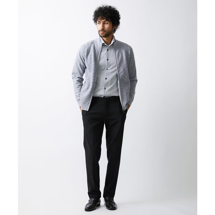 MICHEL KLEIN 日本製 パンツスーツ セットアップ グレー サイズ40