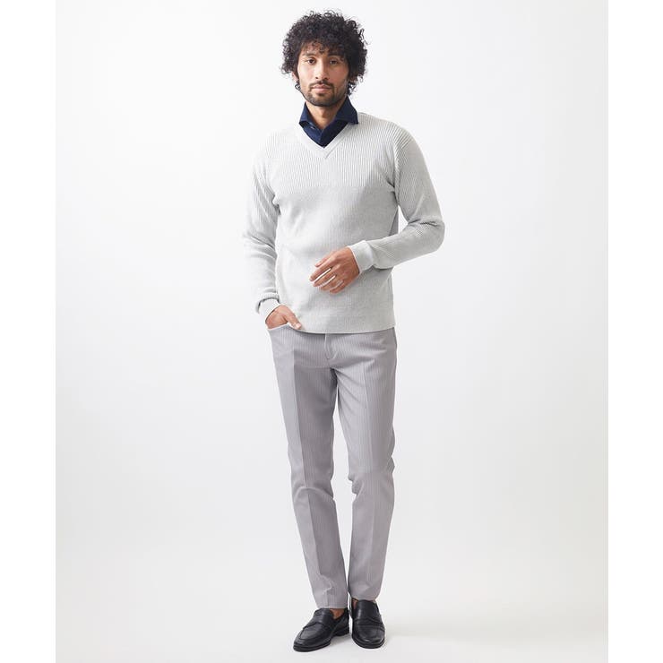 リブ編みVネックニット | MICHEL KLEIN HOMME | 詳細画像12 