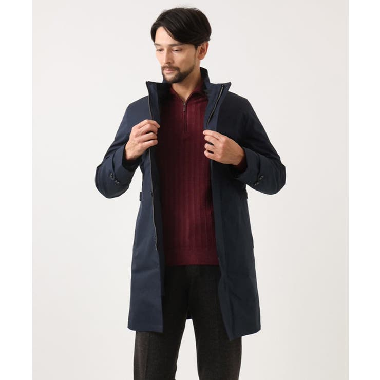 ガーメントダイリブ  ハーフジップニット | MICHEL KLEIN HOMME | 詳細画像14 