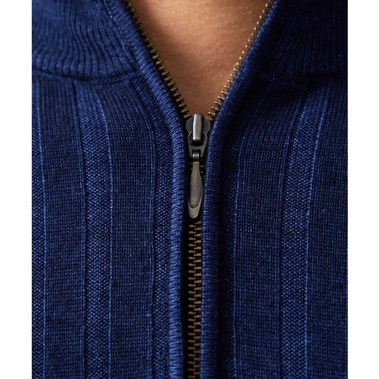 ガーメントダイリブ  ハーフジップニット | MICHEL KLEIN HOMME | 詳細画像7 