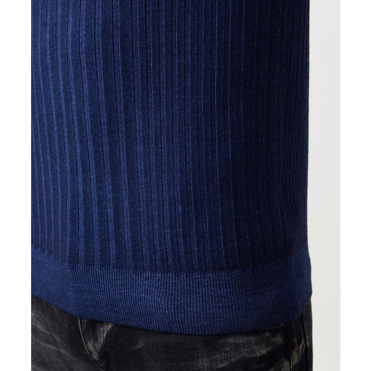 ガーメントダイリブ  ハーフジップニット | MICHEL KLEIN HOMME | 詳細画像9 