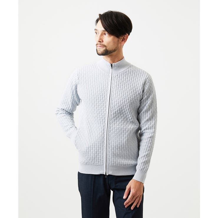 スタンドカラ―ニットカーディガン | MICHEL KLEIN HOMME | 詳細画像11 