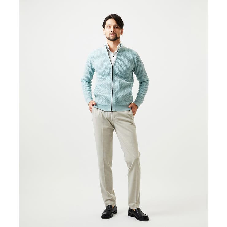 スタンドカラ―ニットカーディガン | MICHEL KLEIN HOMME | 詳細画像4 