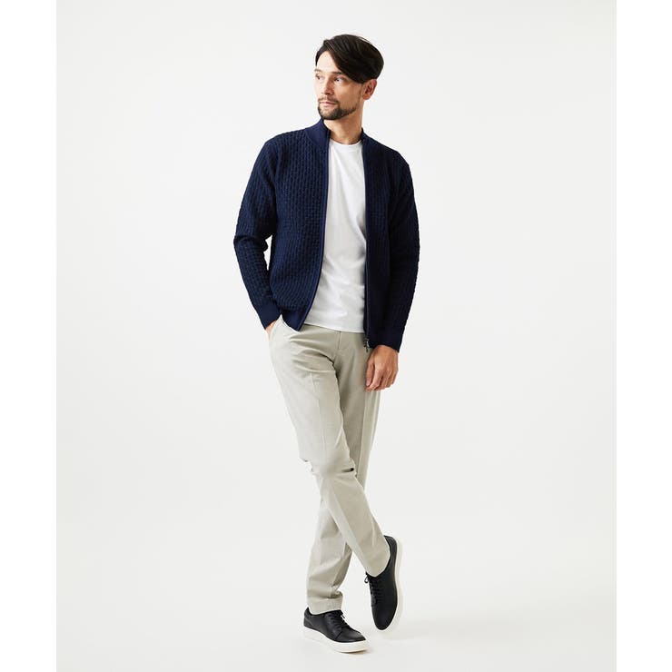 スタンドカラ―ニットカーディガン | MICHEL KLEIN HOMME | 詳細画像5 