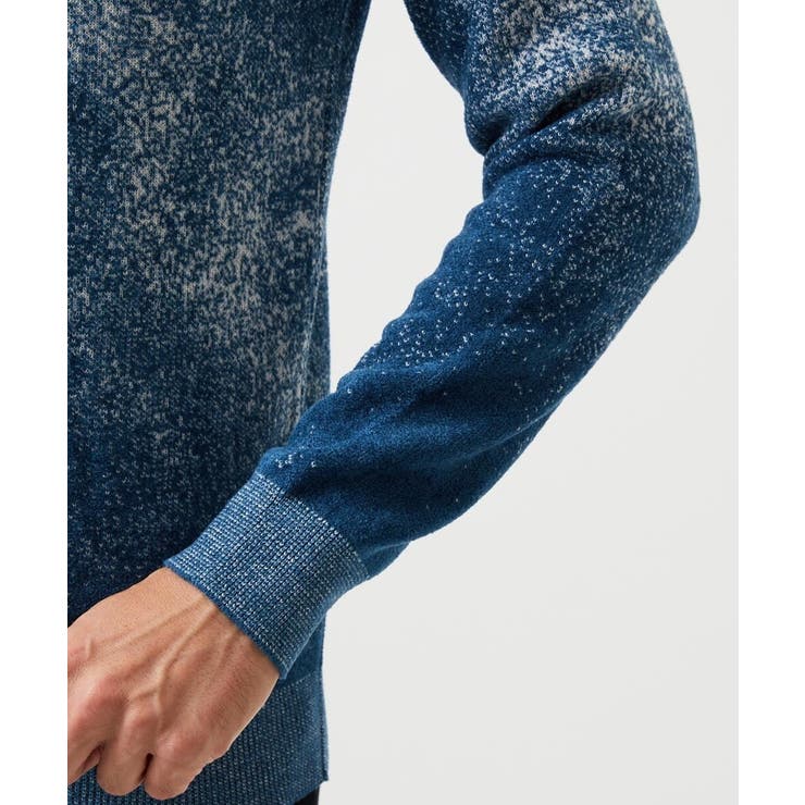 《日本製》スモーク柄クルーネックモールニット | MICHEL KLEIN HOMME | 詳細画像6 