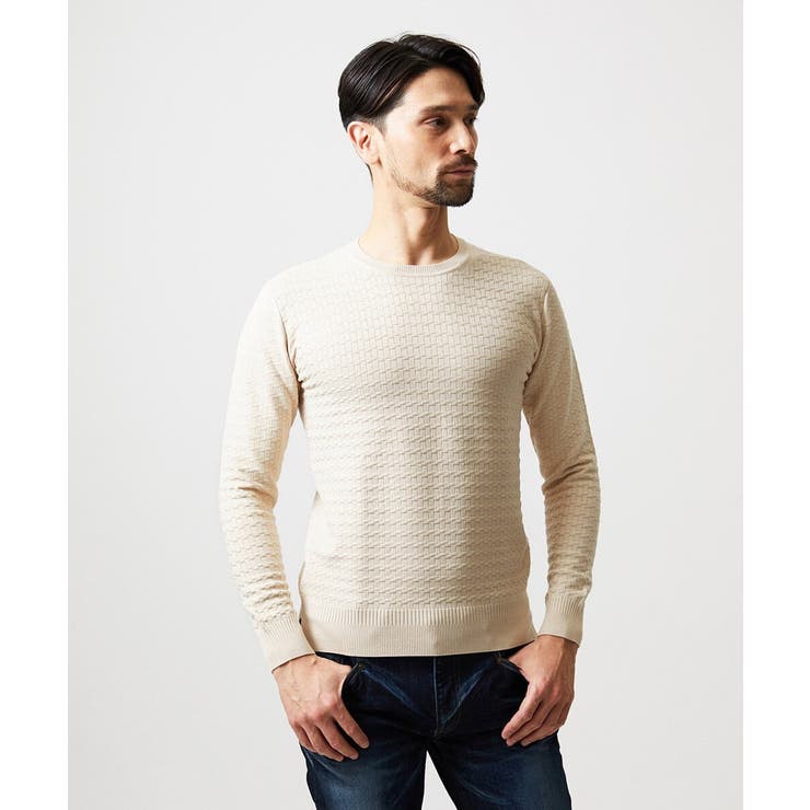 クラシカルクルーネックニット | MICHEL KLEIN HOMME | 詳細画像3 