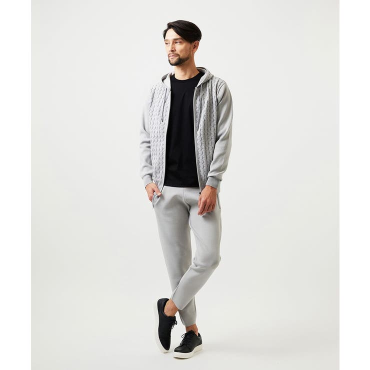 【セットアップ】ニットジップアップパーカー | MICHEL KLEIN HOMME | 詳細画像2 