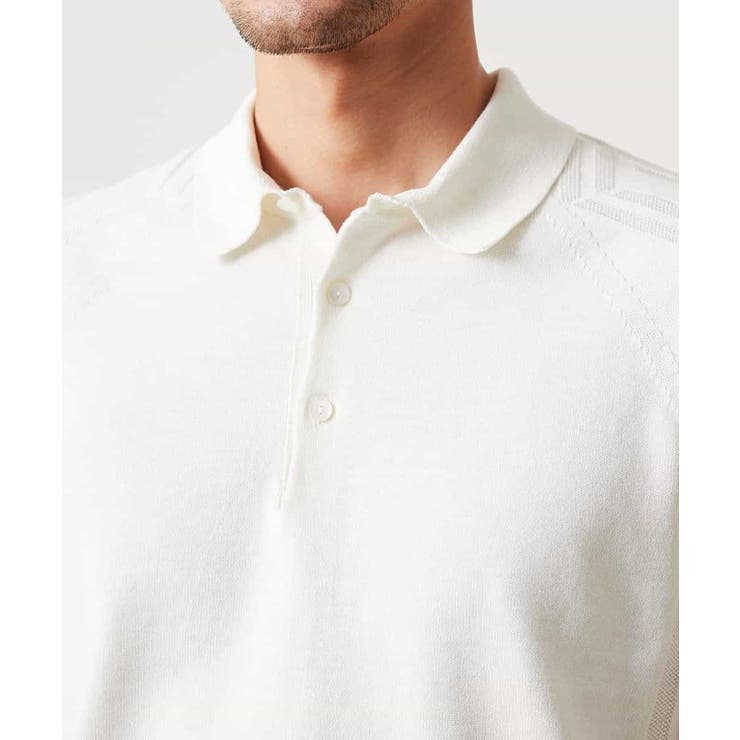 ニットポロシャツ（ホールガーメント）[品番：ITKW0001582]｜MICHEL