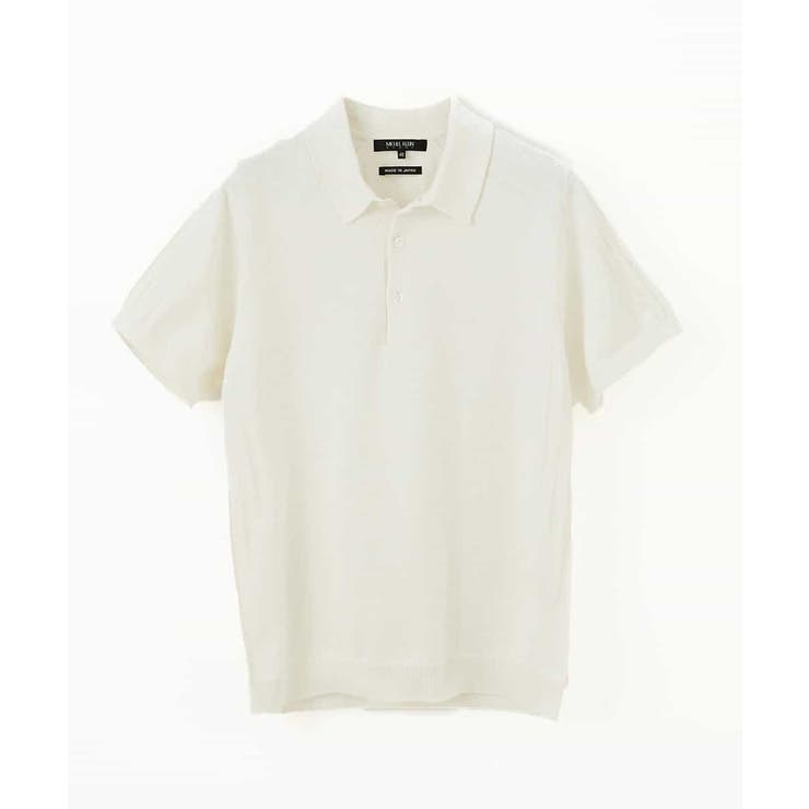 【関税込み】Solid Homme ホワイト ニットポロシャツ Solid Hommeのオフホワイト ボタン ニットポロシャツがセール中
