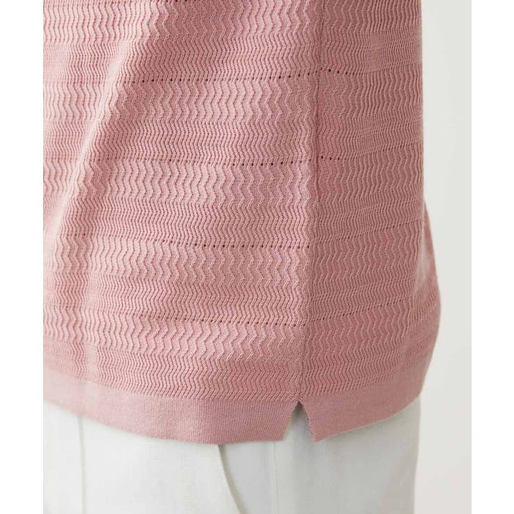 ボーダー柄半袖ニットカットソー | MICHEL KLEIN HOMME | 詳細画像8 