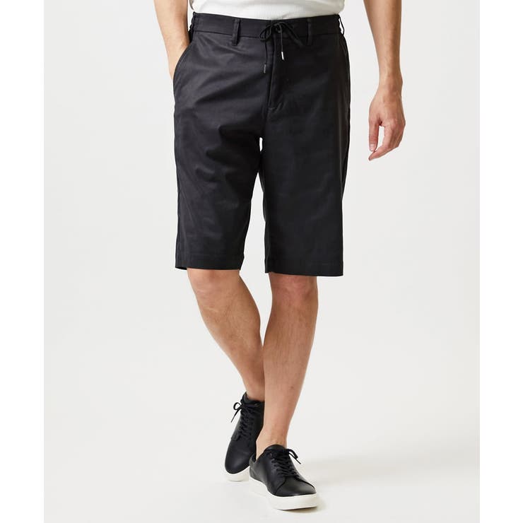 ブラック | 【セットアップ】スエードショートパンツ | MICHEL KLEIN HOMME