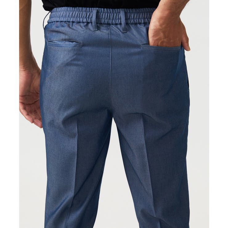 【セットアップ】デニム調ワンタックイージーパンツ | MICHEL KLEIN HOMME | 詳細画像4 