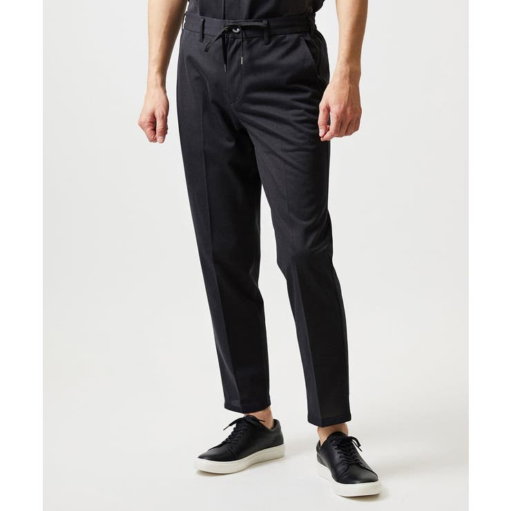 ダークグレー | 【セットアップ】9分丈ジャージースラックスパンツ | MICHEL KLEIN HOMME