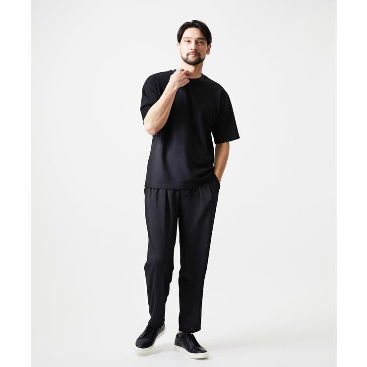 サッカーストライプ織りワイドパンツ | MICHEL KLEIN HOMME | 詳細画像4 
