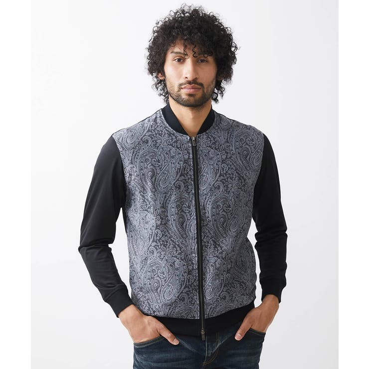 ブラック(94) | コンビネーションMA-1ブルゾン | MICHEL KLEIN HOMME