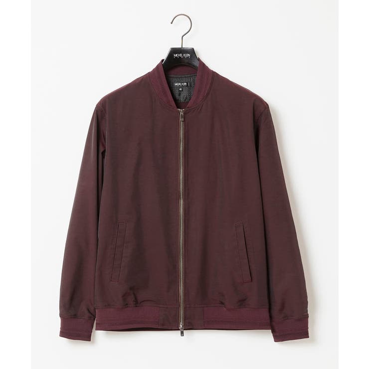 リブ編みナイロンMA-1ブルゾン | MICHEL KLEIN HOMME | 詳細画像13 