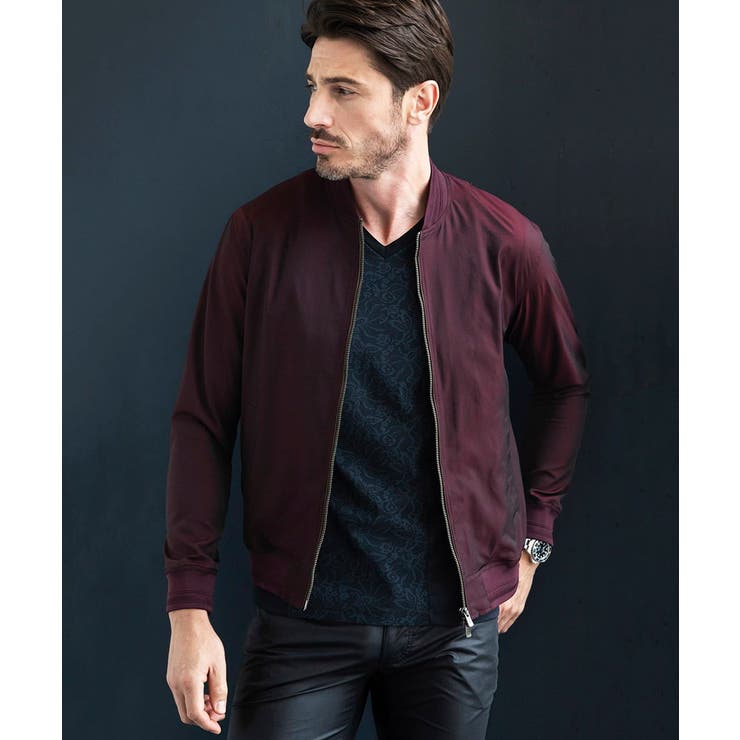 リブ編みナイロンMA-1ブルゾン | MICHEL KLEIN HOMME | 詳細画像14 