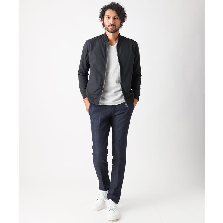 リブ編みナイロンMA-1ブルゾン | MICHEL KLEIN HOMME | 詳細画像16 