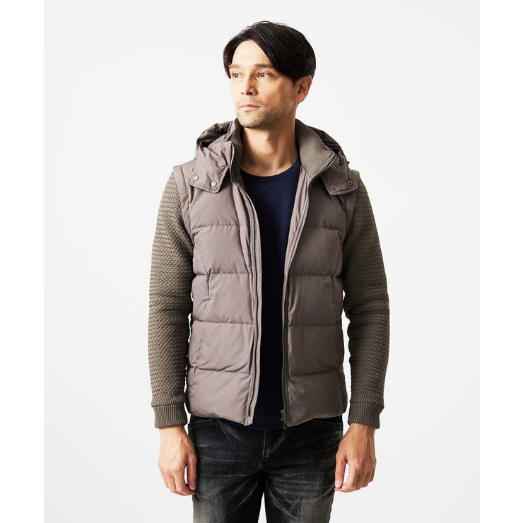 ベージュ | 2WAYダウンジャケット | MICHEL KLEIN HOMME