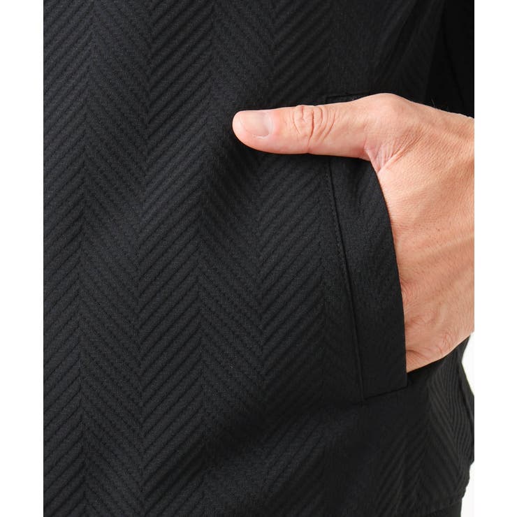 【セットアップ】ビックへリンボンMA-1ブルゾン | MICHEL KLEIN HOMME | 詳細画像10 