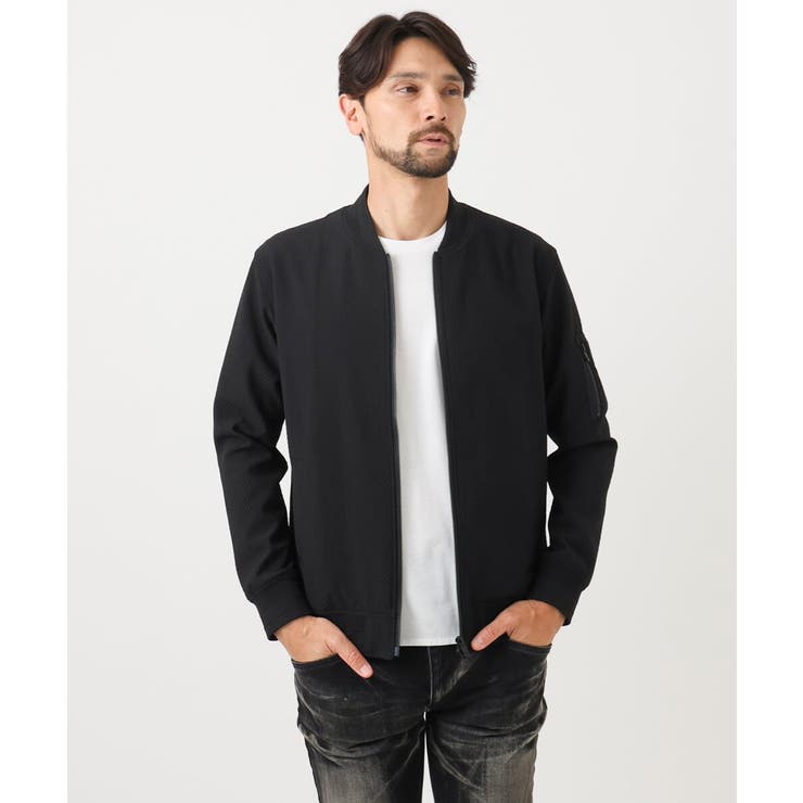 【セットアップ】ビックへリンボンMA-1ブルゾン | MICHEL KLEIN HOMME | 詳細画像2 