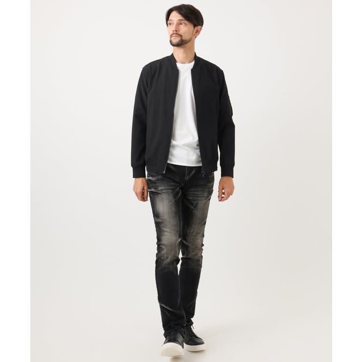 【セットアップ】ビックへリンボンMA-1ブルゾン | MICHEL KLEIN HOMME | 詳細画像3 