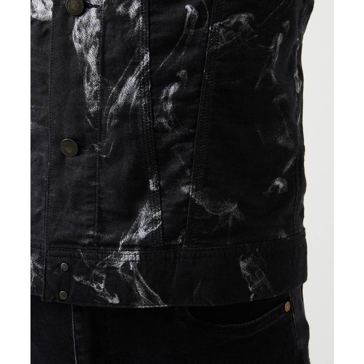 《日本製》20th FACTOTUMコラボ スモーク柄デニムジャケット | MICHEL KLEIN HOMME | 詳細画像13 