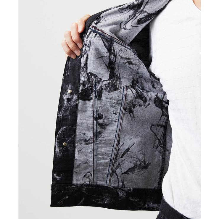 《日本製》20th FACTOTUMコラボ スモーク柄デニムジャケット | MICHEL KLEIN HOMME | 詳細画像15 