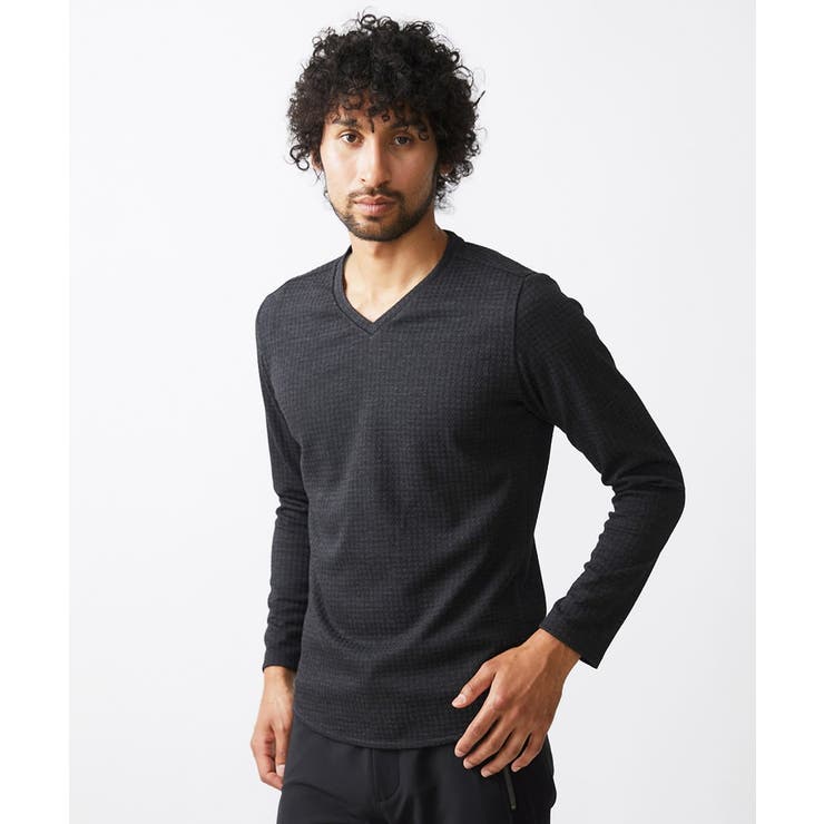 BASICKS ダークグレー 長袖カットソー Sサイズ BASICKS ダークグレー 長袖カットソー Sサイズ