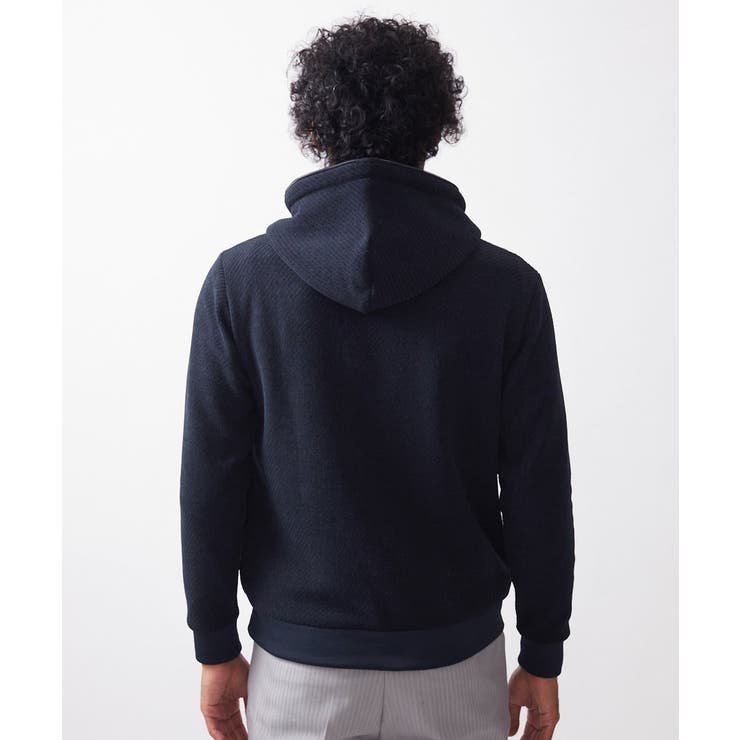 《日本製》モールZIPプルオーバーパーカー | MICHEL KLEIN HOMME | 詳細画像9 