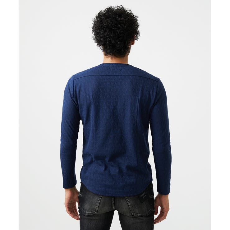 《日本製》リンクスVネック長袖カットソー | MICHEL KLEIN HOMME | 詳細画像4 