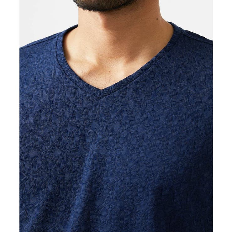 《日本製》リンクスVネック長袖カットソー | MICHEL KLEIN HOMME | 詳細画像5 