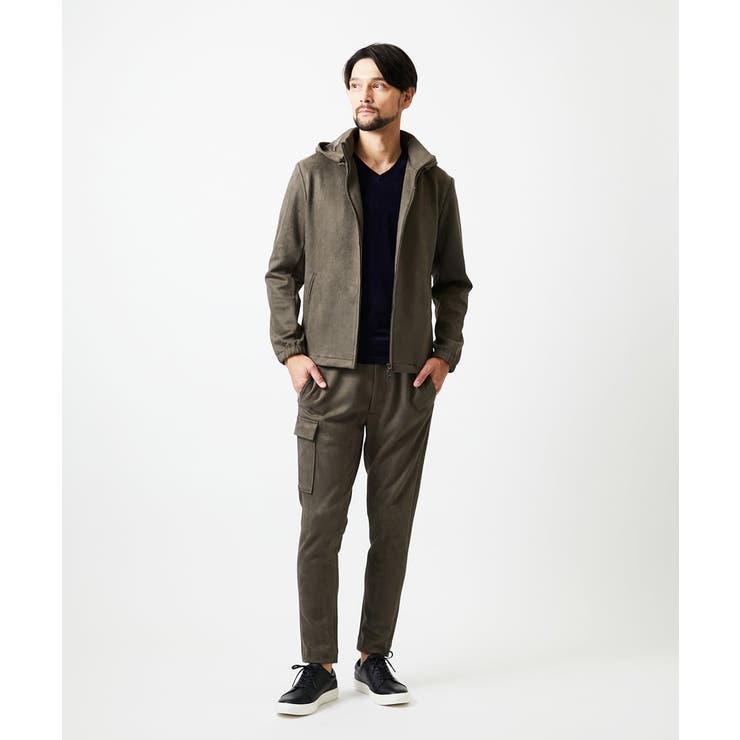 【セットアップ】スエード調パーカーブルゾン | MICHEL KLEIN HOMME | 詳細画像2 