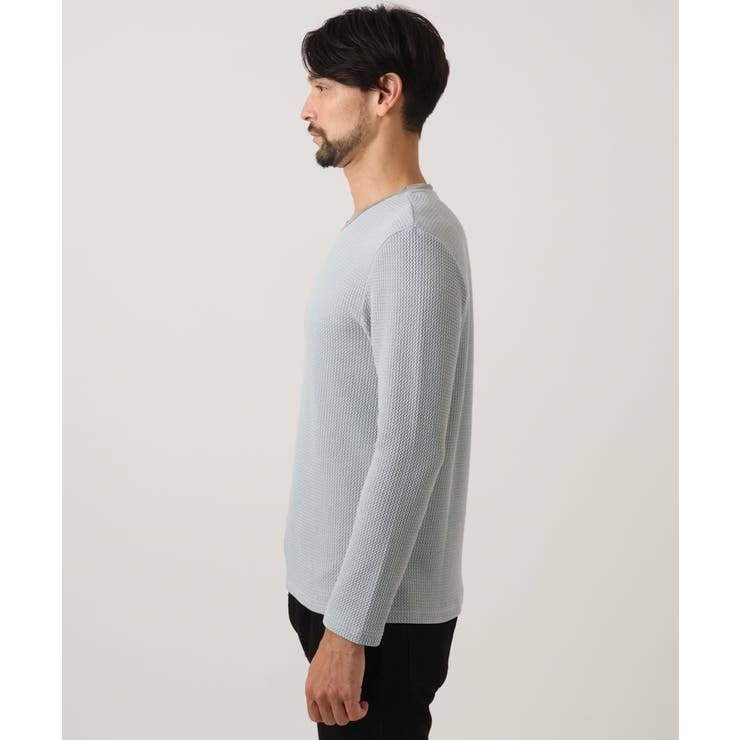 ウェーブジャージクルーネック長袖カットソー | MICHEL KLEIN HOMME | 詳細画像3 