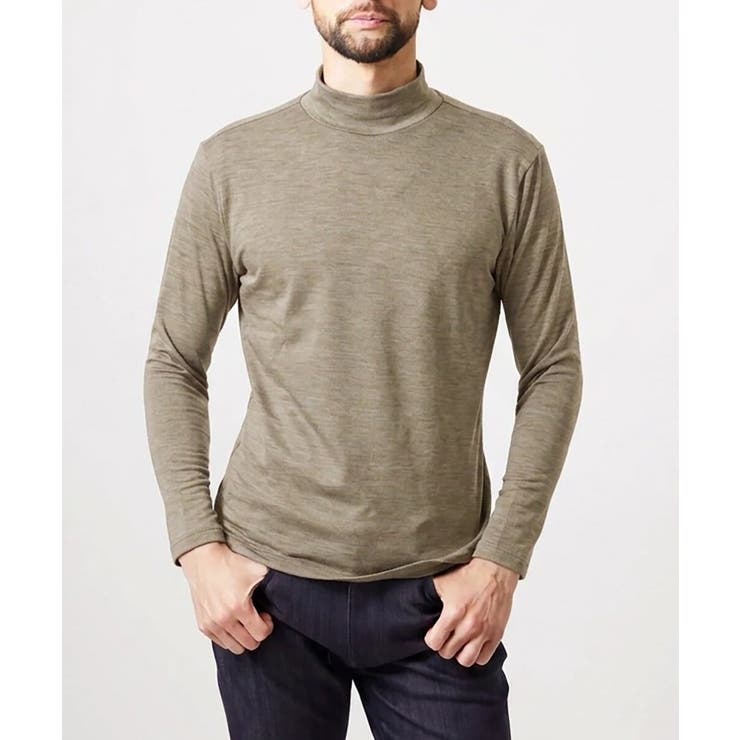 ベージュ | ジャージモックネックカットソー | MICHEL KLEIN HOMME