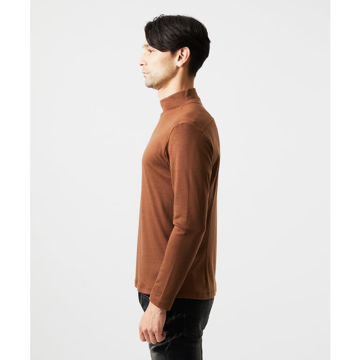 《日本製》スムースモックネック長袖カットソー | MICHEL KLEIN HOMME | 詳細画像6 
