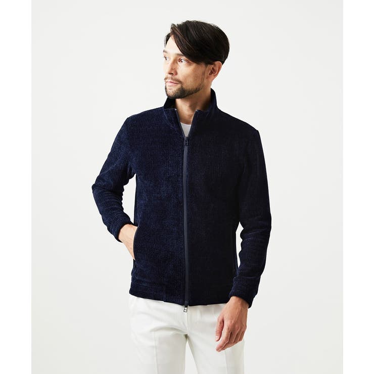 スタンドカラーモールニットカーディガン | MICHEL KLEIN HOMME | 詳細画像3 