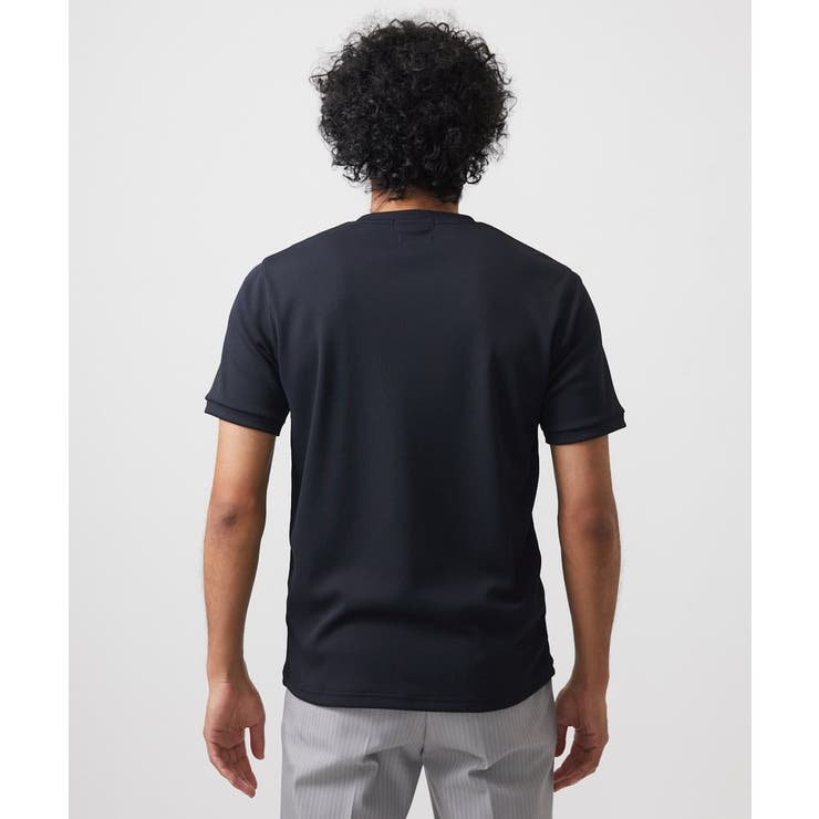 《日本製》キーネック半袖カットソー | MICHEL KLEIN HOMME | 詳細画像7 