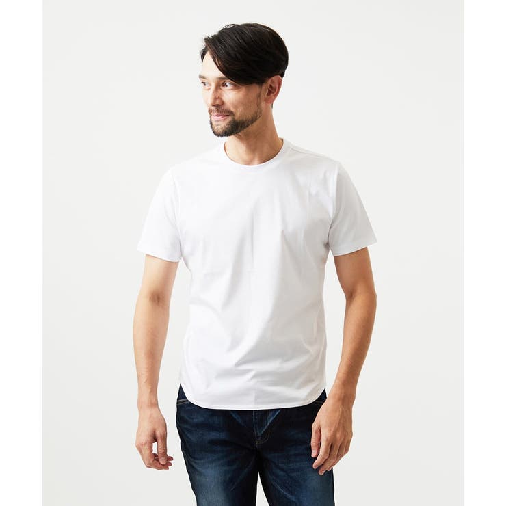 ホワイト | クルーネック半袖カットソー | MICHEL KLEIN HOMME