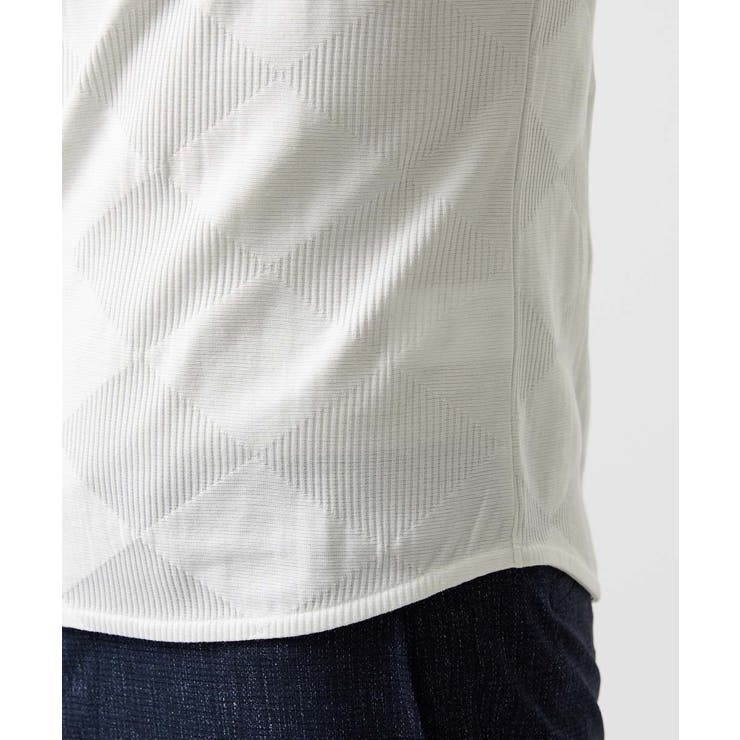 アーガイル柄Vネック半袖カットソー | MICHEL KLEIN HOMME | 詳細画像9 