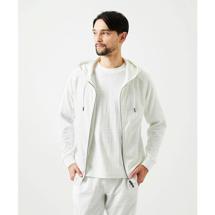 【セットアップ】ジャカードジップアップパーカー | MICHEL KLEIN HOMME | 詳細画像4 