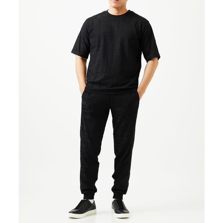 【セットアップ】ジャカードクルーネック半袖カットソー | MICHEL KLEIN HOMME | 詳細画像12 