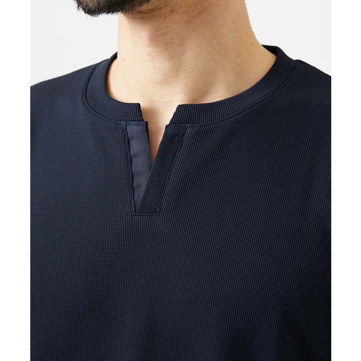 《日本製》キーネック半袖カットソー | MICHEL KLEIN HOMME | 詳細画像5 